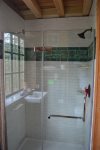 Custom Tiled Shower with handmade tiles from Seneca Tile